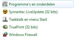 programma en onderdelen