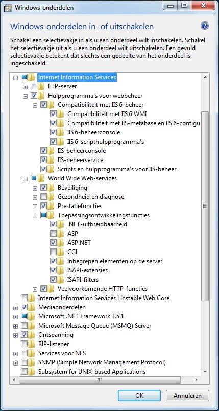 IIS inschakelen